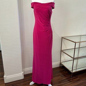 Adrianna Papell Off Shoulder Jersey Dress